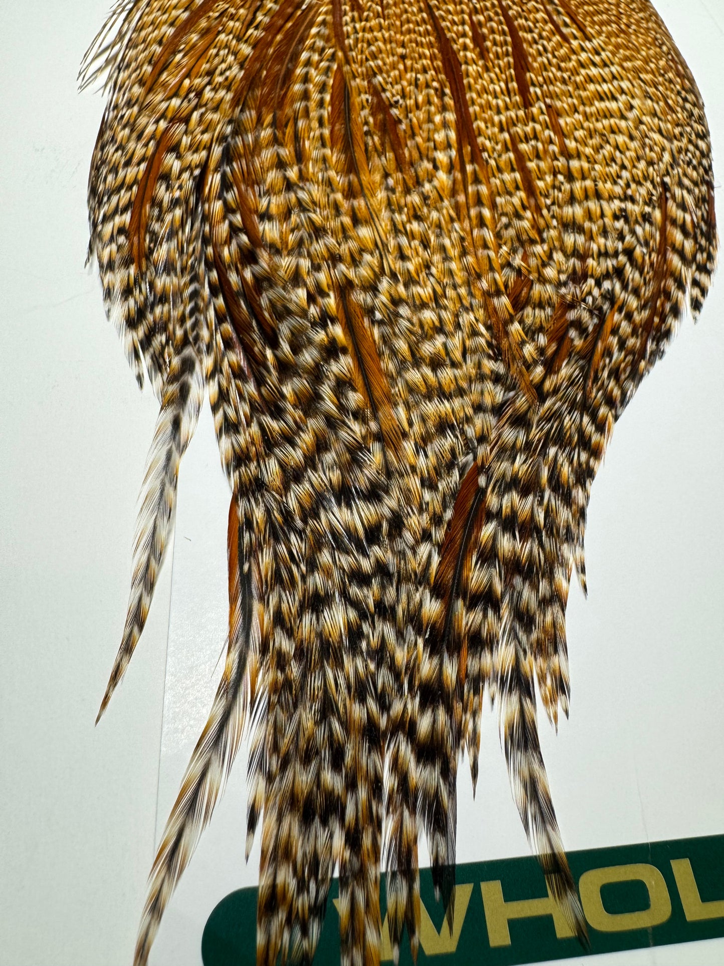 Whiting Farms Hebert Miner Pro Grade Cape:  Barred Dark Ginger SH036