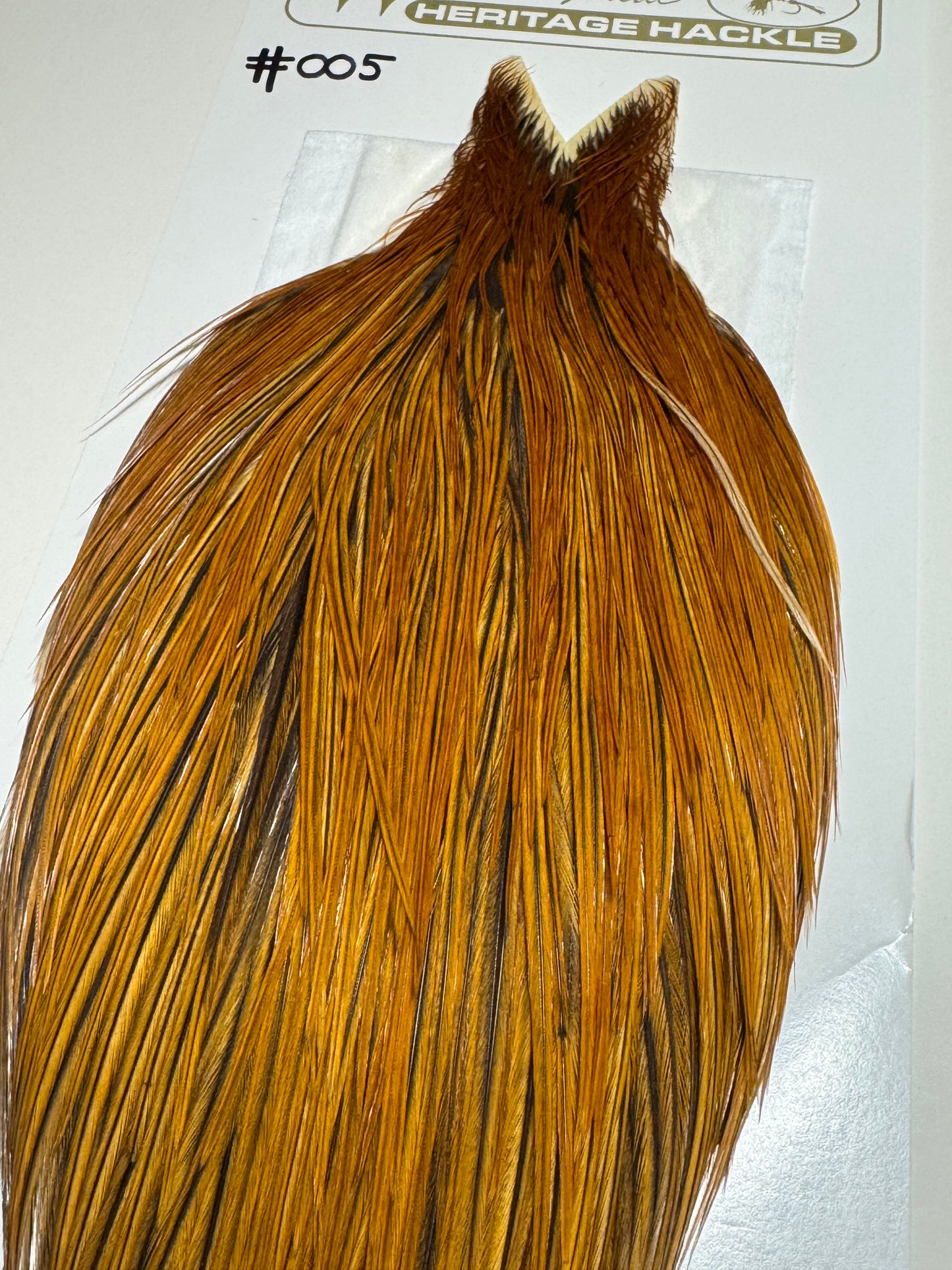 Whiting Farms Heritage Hackle Cape: Brown Grade 1 SH-E-066