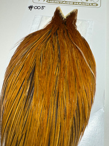 Whiting Farms Heritage Hackle Cape: Brown Grade 1 SH-E-066