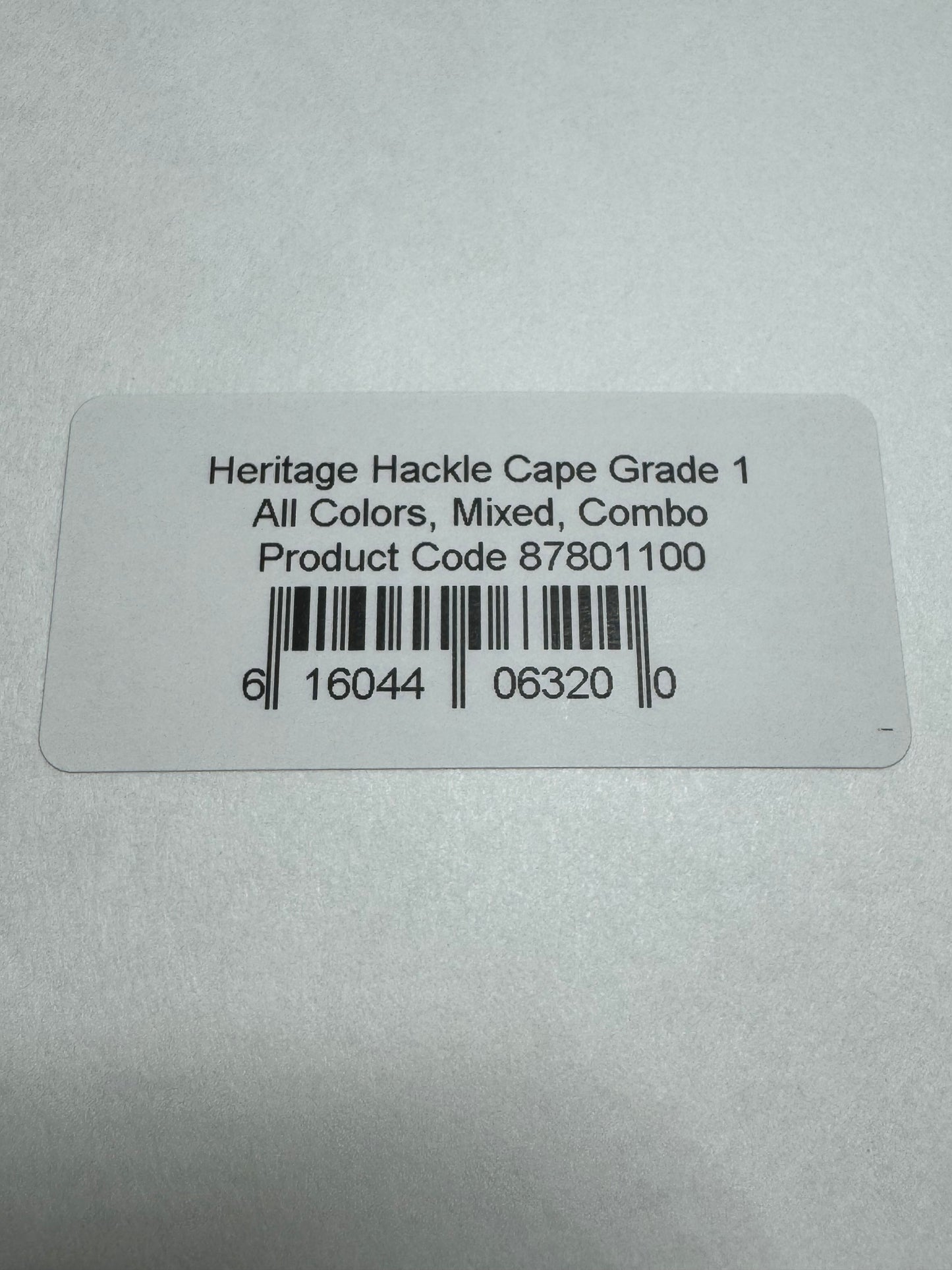 Whiting Farms Heritage Hackle Cape: Brown Grade 1 SH-E-066