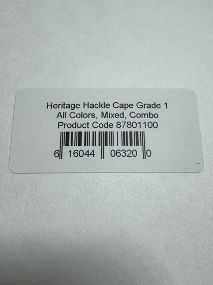 Whiting Farms Heritage Hackle Cape: Brown Grade 1 SH-E-066