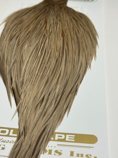 Whiting Farms Heritage Hackle Rooster Cape- Grade 2- Heritage Dun SH-E-073