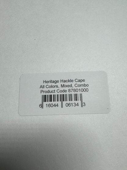 Whiting Farms Heritage Hackle Rooster Cape: Brown  SH-E-080