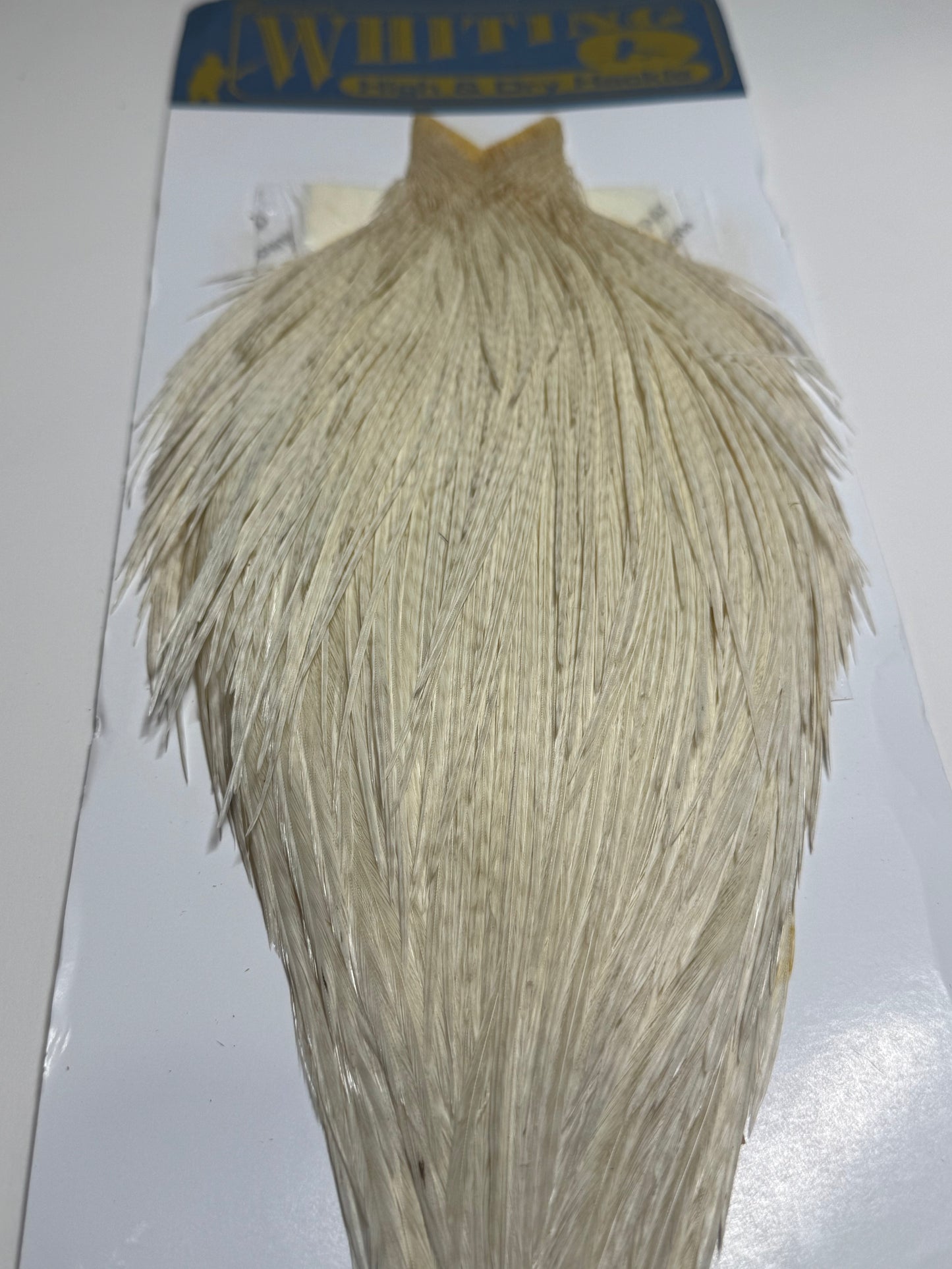 Whiting Farms High and Dry Hackle Rooster Cape: White SH-E-093
