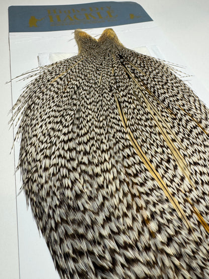 Whiting Farms Hackle Rooster Cape: Grizzly Variant SH-E-097