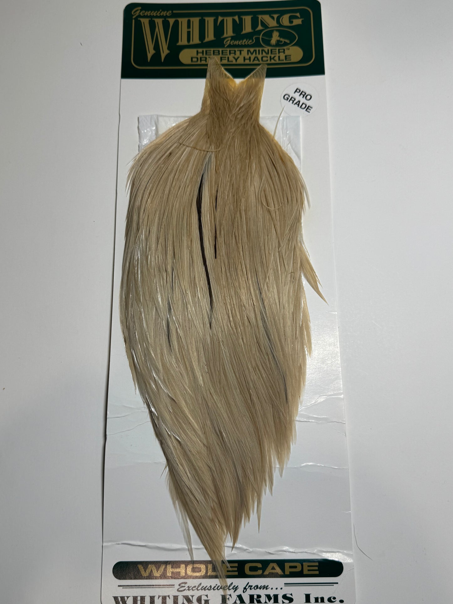 Whiting Farms Hebert Miner Pro Grade Cape Hackle: Medium Brown Dun SH-E-099