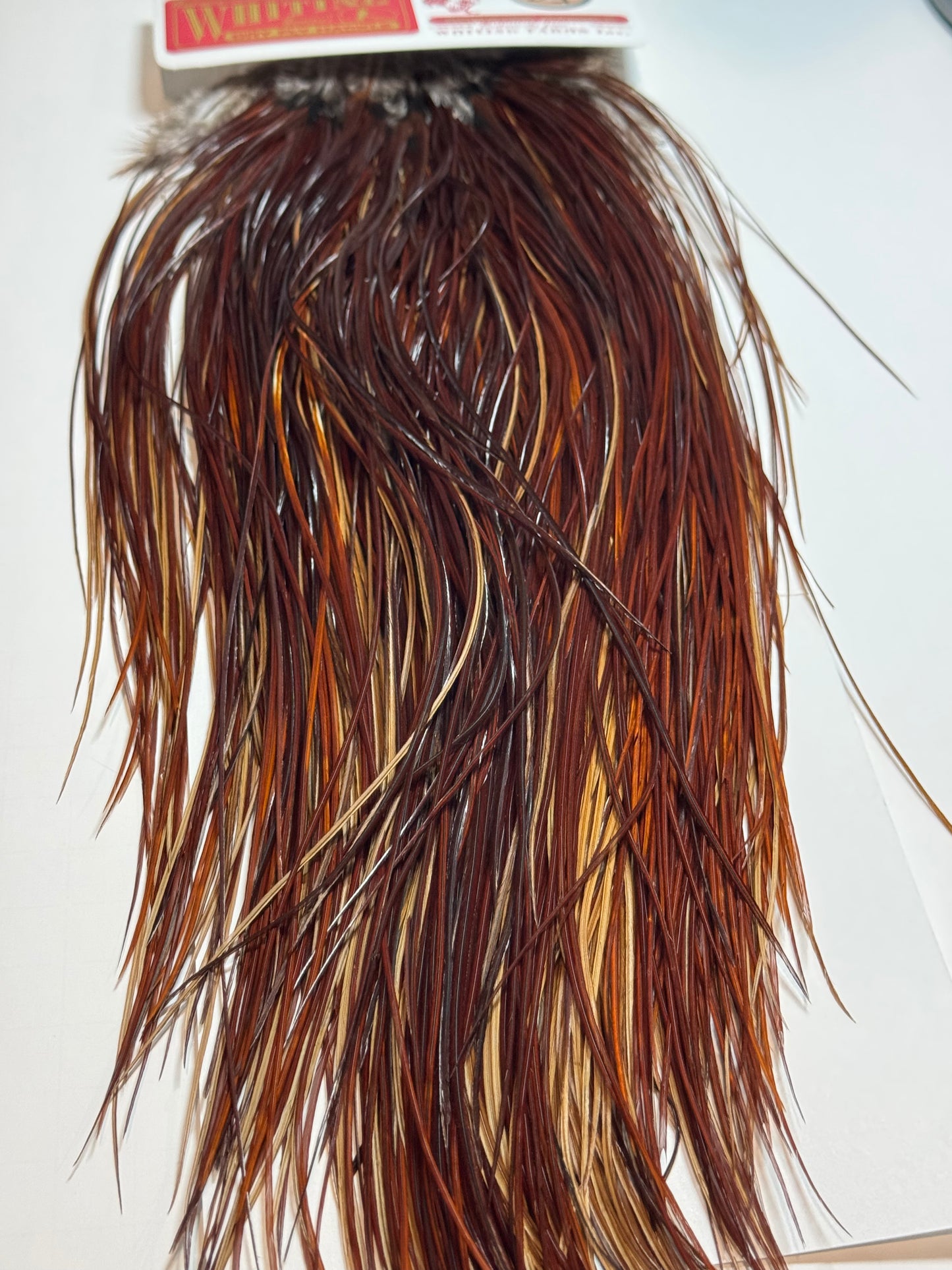 Whiting Farms Bronze Midge Saddle Hackle: Brown SH-E-195