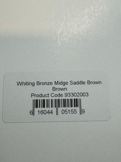 Whiting Farms Bronze Midge Saddle Hackle: Brown SH-E-195