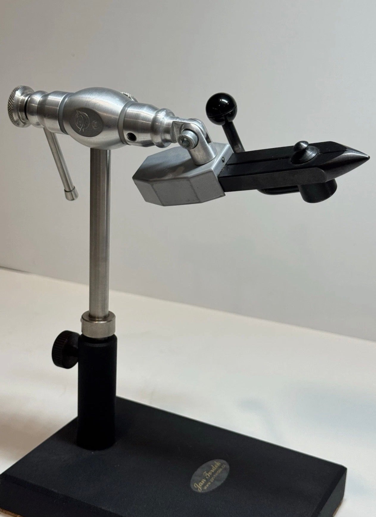 Jan Tvrdek Rotary Vise with Tube Fly Attachments