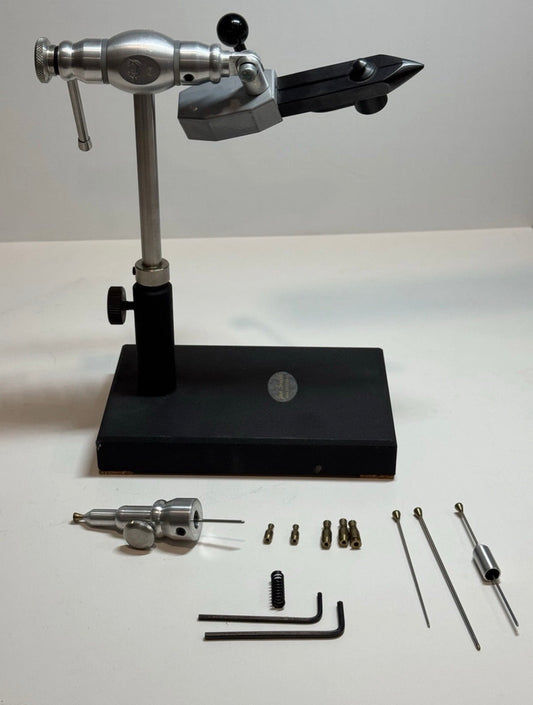 Jan Tvrdek Rotary Vise with Tube Fly Attachments