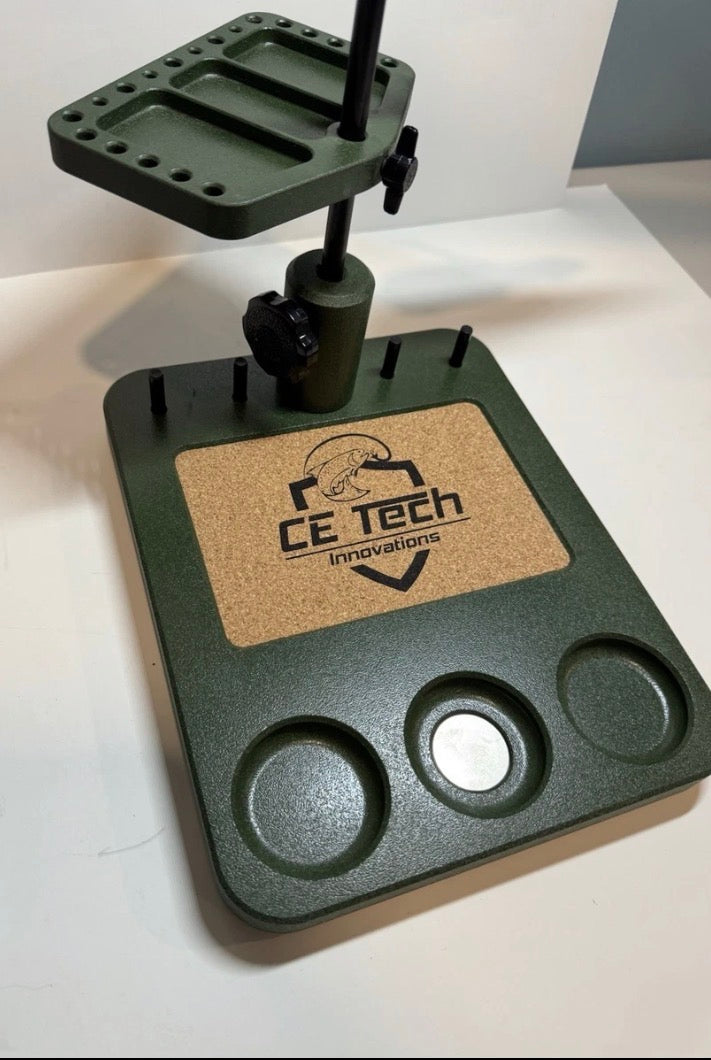 CE Tech Innovations Fly Tying Station – Integrated Tool & Material Organizer: NWOB