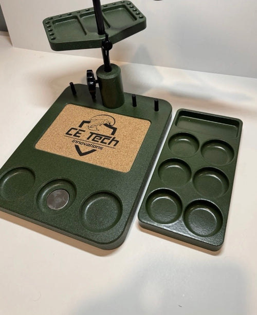 CE Tech Innovations Fly Tying Station – Integrated Tool & Material Organizer: NWOB
