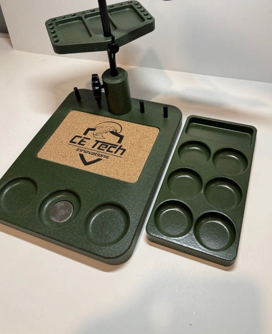 CE Tech Innovations Fly Tying Station – Integrated Tool & Material Organizer: NWOB