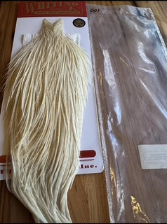 Whiting Farms Farms Silver Grade Dry Fly Cape: WHITE 001